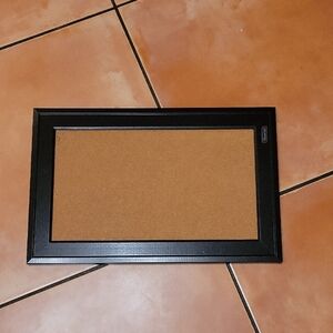 Black Framed Corkboard Bulletin Board 11x17in Wall Mount